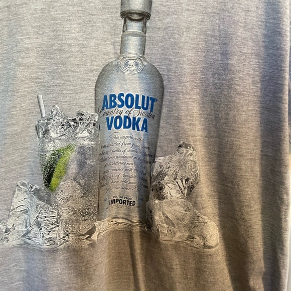 Absolute vodka gray T-shirt - Picture 2 of 4